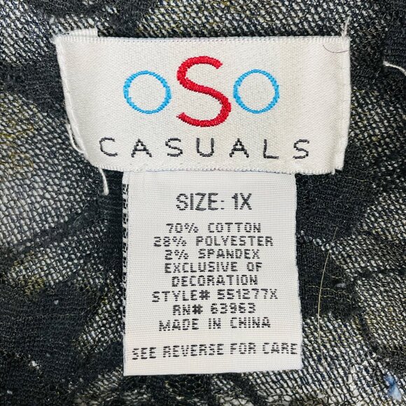 Vtg Y2K Floral Embroidered Denim Duster Sz 1X Western Boho Festival Country - Picture 6 of 6